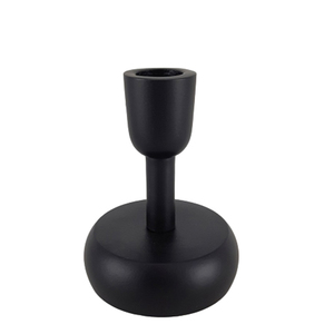 Bougeoir standard Bougeoir de couleur noire haut de gamme Utilisation décorative en métal fait main - Product Image 1