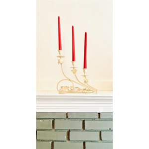 Ensemble de bougeoirs muraux floraux en métal doré de luxe, style vintage Hollywood Regency, accessoire décoratif, vente en gros de bougeoirs en métal - Product Image 4