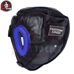 Protector de Cabeza de Boxeo FIGHT CAGE GEARS, Protección Facial Completa de Cuero PU, Correa Ajustable, Seguro para Sparring, Cómodo Protector Bucal Grande - Product Image 2