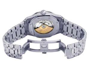 Reloj de Lujo para Hombre con Correa de Cristal de Diamante Moissanite, Acero Inoxidable, Completamente Cubierto de Piedras, Estilo Hip Hop, Colección de Joyería al por Mayor - Product Image 3