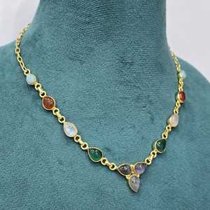 925 argent Sterling Vintage Unique mélange forme plaqué or excellente qualité pièce de créateur faite à la main avec perle diamant cadeau - Product Image 5