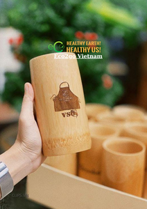 Eco Friendly Biodegradable Bamboo Fiber Coffee Cup/Bamboo Cup With <b>Lid</b> With Custom <b>Design</b> Made in Vietnam - Product Image 5