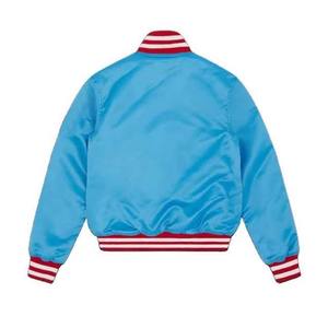 Veste bomber en toile pour homme, style streetwear, design personnalisé OEM, doublure matelassée ample, col montant, imperméable à l'avant - Product Image 3