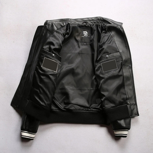 Faux cuir vestes hommes Vintage marron 100% peau de vache manteau hommes mince mode Biker cuir veste hommes - Product Image 1