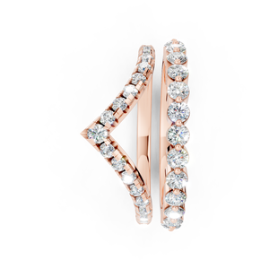 Anillo personalizable OEM de oro rosa cultivado en laboratorio con diamante cortado en Pera, diseño lujoso y único del fabricante 10K 14K 18K - Product Image 4