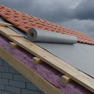 KOSITE Breathable <b>Waterproof</b> Membrane HDPE PE PP Roll 50 100 Meters Roof Underlayment Construction Roofing Project - Product Image 1