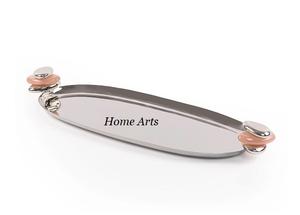 Bandeja para servir aperitivos de diseño fabuloso Bandeja para servir alimentos de forma personalizada de acero inoxidable con la mejor calidad - Product Image 3