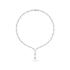 Compra Elegante Collar de Tenis Lariat Mix Lab Grown Diamond para Mujer Perfecto para Bodas Fiestas y Celebraciones - Product Image 2