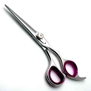 Ensemble de ciseaux de coiffure à lame droite en acier inoxydable avec peigne pour salon et soins personnels, accessoires de barbier (durable) - Product Image 1