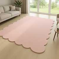 Tapis Ait HTC-11 rectangulaire moderne en laine et coton tufté, à rayures, antidérapant, en latex, pour salon, usage domestique et commercial