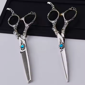 Coiffure professionnelle en acier dur coupe de cheveux ciseaux de coiffeur ciseaux amincissants pour hommes femmes - Product Image 3