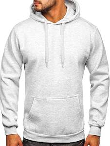 Sudaderas Casuales de Invierno para Hombre, Color Sólido, 100% Algodón, Felpa, Corte Regular, Secado Rápido y Transpirable, Ecológicas, con Bolsillo, Alta Calidad - Product Image 2