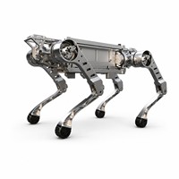 Black Panther X Modularer Vierbeiniger Roboter-Bausatz Open SDK STEM-Bildung 500+ Teile Roboterhund
