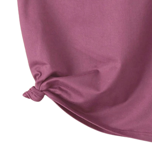 Camiseta de Manga Corta con Cuello en V para Mujer, Transpirable, Informal, Verano, Detalle de Nudo Lateral, Suave, Ligera, Cómoda para Uso Diario - Product Image 6