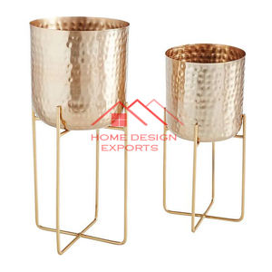 Maceta de suelo de metal de gran tamaño de diseño atractivo de último diseño para accesorios de decoración de hogar y jardín maceta de metal - Product Image 6