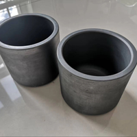Creuset en graphite d'argile de résistance à hautes températures ZW-RA/creuset en graphite de carbure de silicium pour four à induction