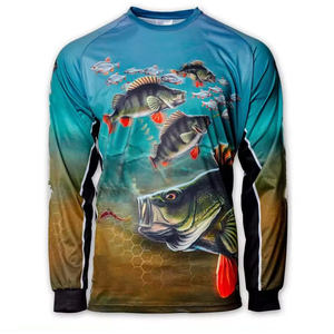 เสื้อใส่ตกปลาคอกลมพิมพ์ลาย - Product Image 1