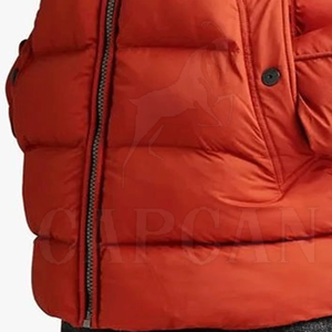 Chaqueta ligera de plumón de ganso para hombre, ropa de calle personalizable con cuello levantado y logotipo de marca propia - Product Image 6