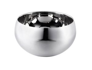 Tazón para servir de diseño martillado de acero inoxidable de alta calidad de venta directa de fábrica, plato para servir indio para comida, sopa y más - Product Image 3