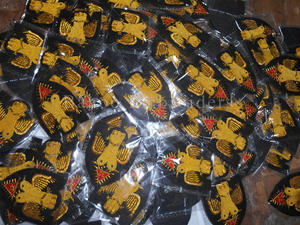 Insignia de desnudarse de secretaria provincial de artesanía masónica bordada a mano-insignia de delantal masónico insignia hecha a mano - Product Image 6