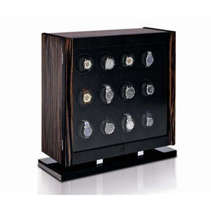 Descuento Limitado en el Estuche para 12 Relojes Avanti con Programación Automática en Ébano de Macassar y Fibra de Carbono con Pantallas Segmentadas - Product Image 2