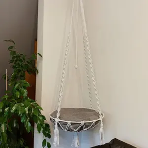 高品质独特的Macrame吊床波西米亚风格猫吊床猫爱礼物越南制造