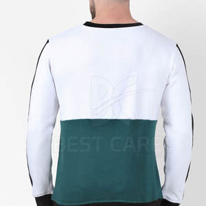 Sudadera con capucha de invierno ajustada para hombre, Sudadera negra de lana pesada de alta calidad hecha a medida con patrón de diseñador, teñido liso - Product Image 5