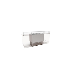 Réfrigérateur-congélateur FRAMEC avec bac à glace intégré, armoire réfrigérée Pozzetto avec tubes cylindriques 8+8 1112 X 710 X 1007 mm - Product Image 1