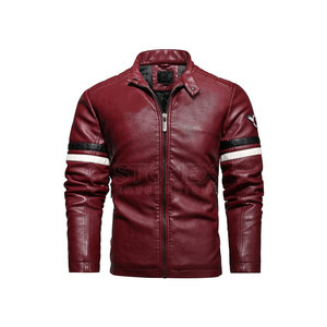 Wholesale Genuine Leather <b>Jacket</b> Men's Fashion Motorcycle Biker <b>Jacket</b> Premium Quality OEM Manufacturing Service - Product Image 1