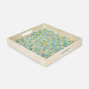 Plateau de service en nacre fabriqué au Vietnam plateau de service de luxe fabriqué à la main en gros du Vietnam - Product Image 1