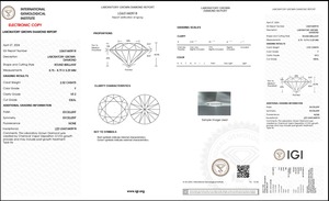 F Couleur VS2 Clarté Taille 2.52 Ct Poli Labgrown Diamant Forme Ronde HPHT-CVD Diamant Bijoux Diamants En Vrac - Product Image 5