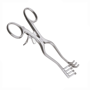 Retractor Weitlaner de alto grado 3x4 puntas con trinquete instrumentos veterinarios quirúrgicos retractores Adson - Product Image 4