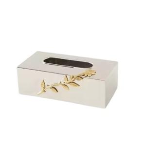 Premium Quality Hammered Finished Stainless Metal <b>Tissue</b> Box <b>Wedding</b> Napkin Boxes Table Decoration Hot Arrival - Product Image 3