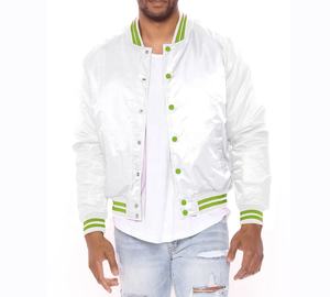 Veste de baseball vintage sur mesure pour homme, taille plus, broderie en chenille, veste universitaire en satin - Product Image 2