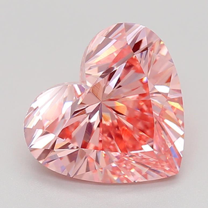 Diamante Rosa Creado en Laboratorio, Corte Corazón, Color Rosa Intenso, Diamantes Sueltos en Forma de Corazón en la Categoría de Formas Elegantes - Product Image 3