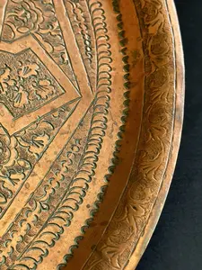 Plateau à thé et à collation en laiton récupéré écologique avec construction durable et design élégant pour le prix de vente à l'exportation - Product Image 2