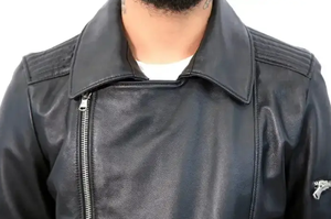 Veste en cuir véritable vintage pour hommes de conception personnalisée OEM avec tissu à col à capuche pour l'hiver Caractéristiques personnalisées - Product Image 6