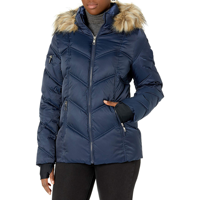 Women Winter Long Quilted Coat Hooded
