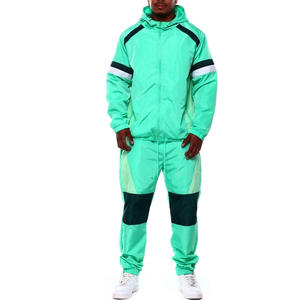 Survêtements en nylon pour hommes personnalisés coupe-vent Survêtement deux pièces imperméable de qualité supérieure Nouveau design Ensembles coupe-vent 2 pièces pour garçons - Product Image 1