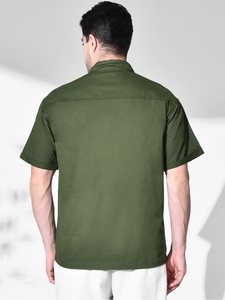 Camiseta de hombre con etiqueta personalizada, bolsillos cargo, efecto lavado, estilo urbano, lisa, al por mayor, vintage, tipo chaleco, con hombros caídos - Product Image 3