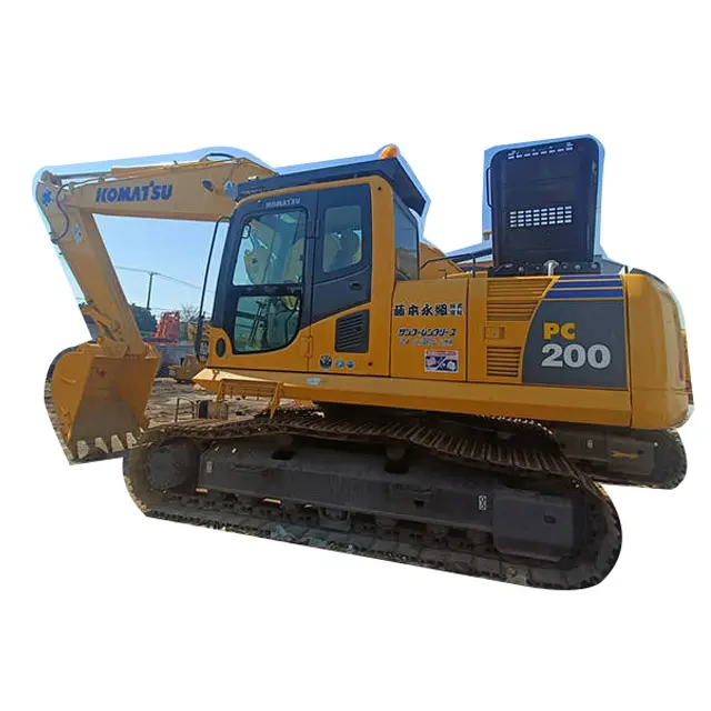 حفارة Komatsu PC200-8 عالية الكفاءة التشغيلية أرخص سعر أصلية مستعملة بجودة عالية ماكينة إنشاء وبناء