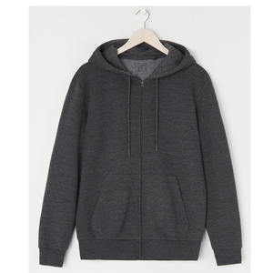 Veste à capuche zippée personnalisée unisexe, sweats-shirts en éponge français à fermeture éclair délavés à l'acide vintage pour l'impression numérique en hiver - Product Image 4