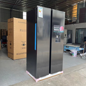 Réfrigérateur et congélateur à portes françaises de grande capacité 573L, sans givre, intelligent, pour la cuisine familiale, avec distributeur d'eau - Product Image 1