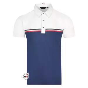 Vente en gros T-shirt vierge OEM avec impression personnalisée, logo 100% coton uni, polo de golf pour hommes, T-shirts neufs de haute qualité, fabriqués en