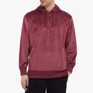 Conjunto de Dos Piezas de Sudadera con Capucha y Pantalones Deportivos de Terciopelo para Hombre, 100% Algodón, Invierno, Moderno - Product Image 1