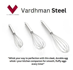 Batidor de Huevos de Acero Inoxidable con Logotipo Personalizado, Perfecto para Huevos, Masas y Más, Batidor de Acero Inoxidable, Batidor de Huevos de Metal - Product Image 2