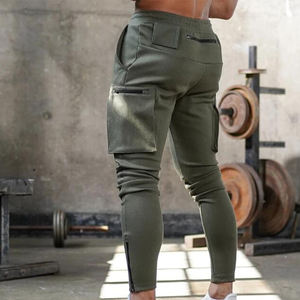 Pantalones de chándal deportivos ligeros informales transpirables oscuros con múltiples bolsillos para hombre de alta calidad OEM pantalones Cargo de nuevo diseño personalizados - Product Image 2