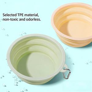 Wholesale Silicone Pet Travel Collapsible Bowls-Portable Outdoor Water & Food <b>Feeders</b> - Product Image 2