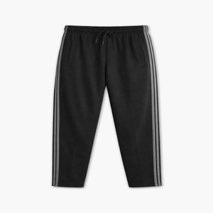 Pantalones Deportivos Negros Personalizados para Hombre con Rayas Laterales, Cintura Elástica con Cordón, Joggers Casuales de Tejido de Punto Medio - Product Image 3