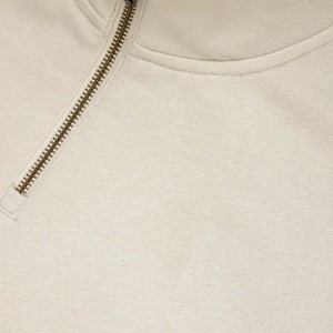 Cozy and Stylish Women's <b>Neutral</b> Half-Zip Pullover with Funnel Neck Zipper Sweatshirt for Casual Layering Funnel Collar Hoodie - Product Image 4